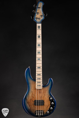 Ernie Ball Music Man BFR StingRay 4 H Bass Guitar in Paua Blue Burst Burst #77 of 150