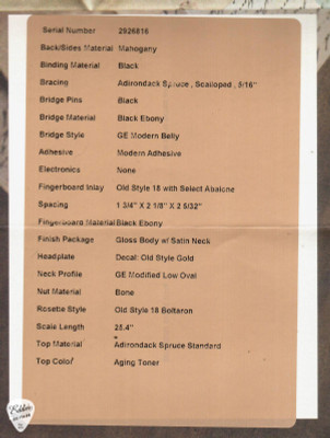 Martin Custom Shop D-18 Adirondack Spruce & Mahogany / New For 2025 Acoustic Guitar