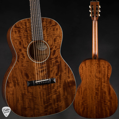 Bourgeois OMS deep body hog top acoustic guitar with figured mahogany