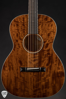 Bourgeois OMS deep body hog top acoustic guitar with figured mahogany