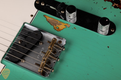 2024 - Fender Custom Shop LTD 1965 Telecaster Custom Heavy Relic - Aged Ocean Turquoise over 3-Color Sunburst