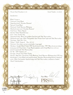 Paul Reed Smith Private Stock #11120 Custom 24 Curly Maple Electric Guitar in Zombie Glow