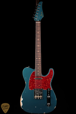 2024 - Suhr Eddie's Guitars Exclusive Roasted Classic T Antique - Ocean Turquoise Metallic