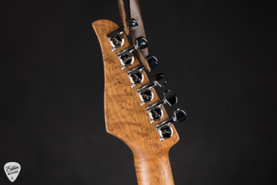 Suhr Modern T – Waterfall Burl Maple & Roasted Swamp Ash Electric Guitar in Trans Charcoal