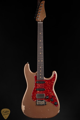 2024 - Suhr Eddie's Guitars Exclusive Classic S Antique Roasted - Firemist Gold