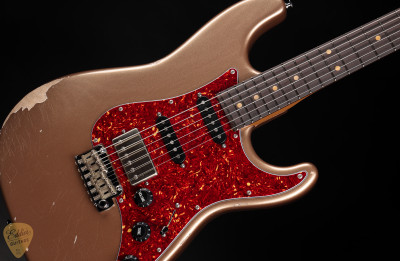 2024 - Suhr Eddie's Guitars Exclusive Classic S Antique Roasted - Firemist Gold