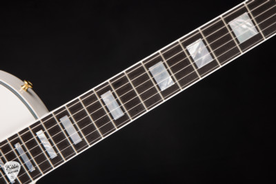 Gibson Custom Shop Les Paul Custom Gloss Electric Guitar in Alpine White