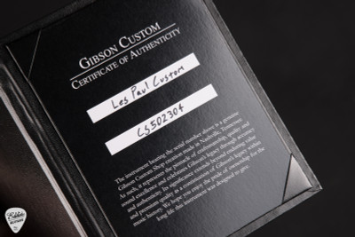 Gibson Custom Shop Les Paul Custom Gloss Electric Guitar in Alpine White