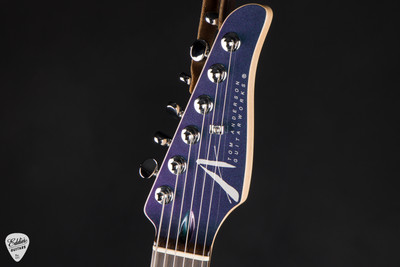 Tom Anderson Pro Am T Electric Guitar in Mystichrome with Silver Dog Hair