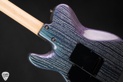 Tom Anderson Pro Am T Electric Guitar in Mystichrome with Silver Dog Hair