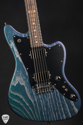 Tom Anderson Raven Classic Electric Guitar in Mystichrome with Silver Dog Hair