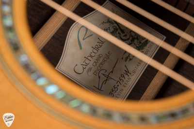 Kevin Ryan Cathedral Grand Fingerstyle Acoustic Guitar in Western Red Cedar & Cocobolo