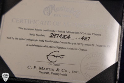 Martin 000-EC 30th Anniversary Eric Clapton – Spruce & Indian Rosewood Acoustic Guitar #487