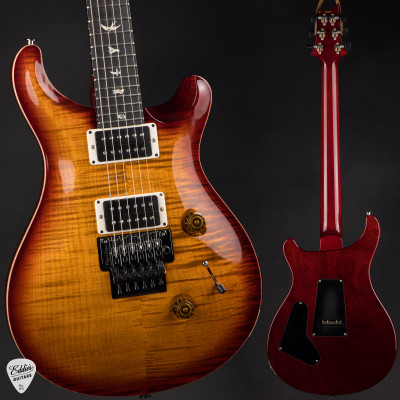Paul Reed Smith Custom 24 Floyd Electric Guitar in Dark Cherry Sunburst