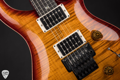 Paul Reed Smith Custom 24 Floyd Electric Guitar in Dark Cherry Sunburst