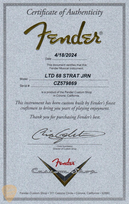 Fender Custom Shop Limited Edition 1968 Stratocaster Journeyman - Aged Charcoal Frost Metallic