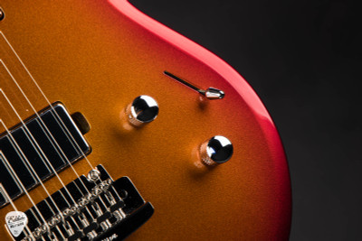 Ernie Ball Music Man Luke 4 HH Electric Guitar in Fireball