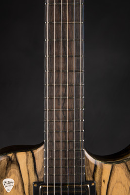 Dunable R2 – Pale Moon Ebony & Flamed Swamp Ash Electric Guitar in Charcoal Satin Natural