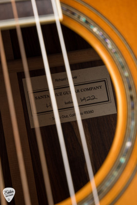 2013 – Santa Cruz H Custom Acoustic Guitar with Adirondack Spruce & Dalbergia Spruceana (Amazon Rosewood)