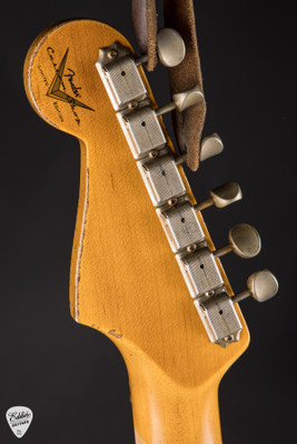 Fender Custom Shop Limited Edition Hotshot Stratocaster Heavy Relic Aged Shell Pink Sparkle over Aged Purple Sparkle Electric Guitar