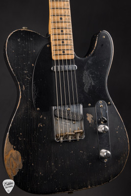 Fender Custom Shop Limited Edition Master Built 1958 Telecaster Relic Black Electric Guitar