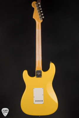 Fender Custom Shop 1965 Stratocaster Journeyman Relic Electric Guitar in Aged Graffiti Yellow