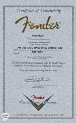 Fender Custom Shop American Custom Jazz Bass Heavy Relic Bass Guitar in Dakota Red