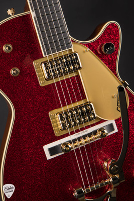 Gretsch G6129TG-59VS Limited Edition Sparkle Jet With Bigsby electric guitar in Red Sparkle