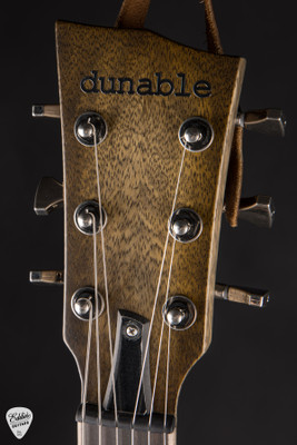 Dunable Gnarwhal – Flamed Swamp Ash & Glow Resin Buckeye Burl Electric Guitar in Charcoal Tobacco Burst