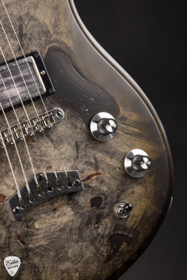 Dunable Gnarwhal – Flamed Swamp Ash & Glow Resin Buckeye Burl Electric Guitar in Charcoal Tobacco Burst