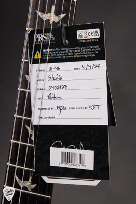 Paul Reed Smith Studio Electric Guitar in Black Gold Wraparound Burst