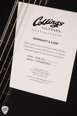 Collings Certificate of Authenticity