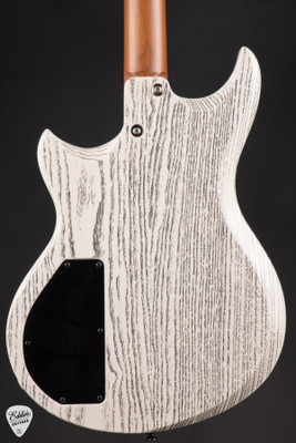 Tom Anderson Wolfhound Mutt Electric Guitar in White with Black Dog Hair