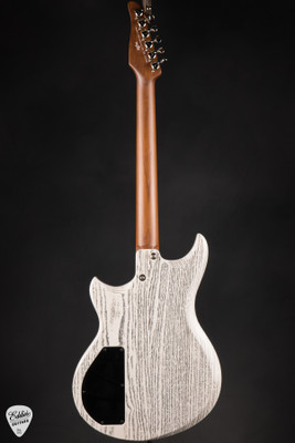 Tom Anderson Wolfhound Mutt Electric Guitar in White with Black Dog Hair