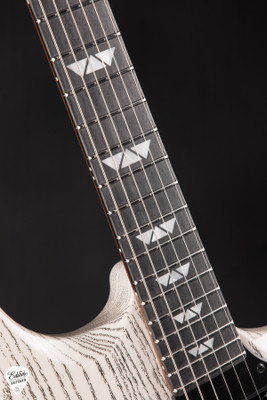 Tom Anderson Wolfhound Mutt Electric Guitar in White with Black Dog Hair