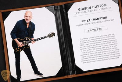 Gibson Custom Shop Peter Frampton "Phenix" Inspired Les Paul Custom Ebony 9.0 #CS401230