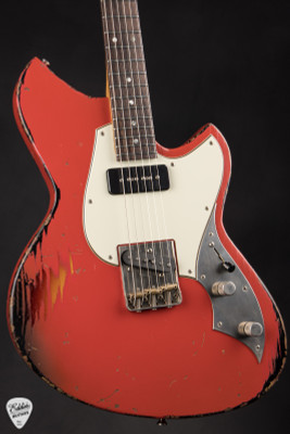 Novo Serus T Electric Guitar in Fiesta Red over ’64 3-Tone Burst