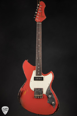 Novo Serus T - Fiesta Red over '64 3-Tone Burst - Eddie's Guitars