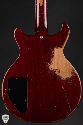 2022 – Gibson Custom Shop Murphy Lab Les Paul Special Double Cut Figured Top Ultra Heavy Aged Electric Guitar in Bourbon Burst