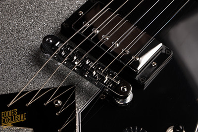 Gibson Custom Shop Made 2 Measure Flying V Custom Gloss Electric Guitar in Silver Sparkle 7.1 #CS400958