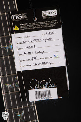 Paul Reed Smith Eddie’s Guitars Wood Library McCarty 594 Singlecut Stained Neck/Ebony Electric Guitar in Charcoal