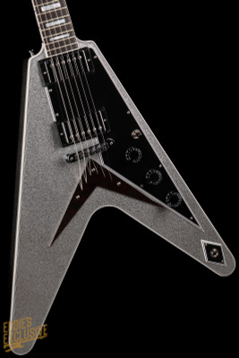 Gibson Custom Shop Made 2 Measure Flying V Custom Gloss Silver Sparkle 7.10 #CS400934