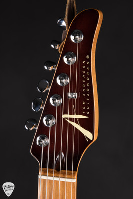 Tom Anderson Guardian Angel Hollow Electric Guitar in Burnished Orange Burst