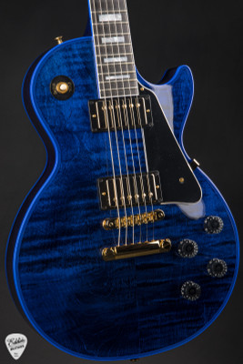 ギター Gibson Les Paul Customshop Blue Widow Gibson Custom Shop PSL Les Paul Custom Figured Blue Widow 9.11