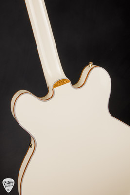 Gretsch Pro Falcon LTD Center Block Double Cut with Bigsby Electric Guitar in Vintage White