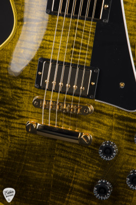 Gibson Custom Shop PSL Les Paul Custom Figured Electric Guitar in Yellow Widow