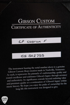 Gibson Custom Shop PSL Les Paul Custom Figured Electric Guitar in Yellow Widow