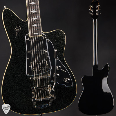 Duesenberg Paloma Baritone Electric Guitar in Black Sparkle