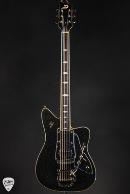 Duesenberg Paloma Baritone Electric Guitar in Black Sparkle