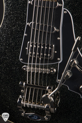 Duesenberg Paloma Baritone Electric Guitar in Black Sparkle